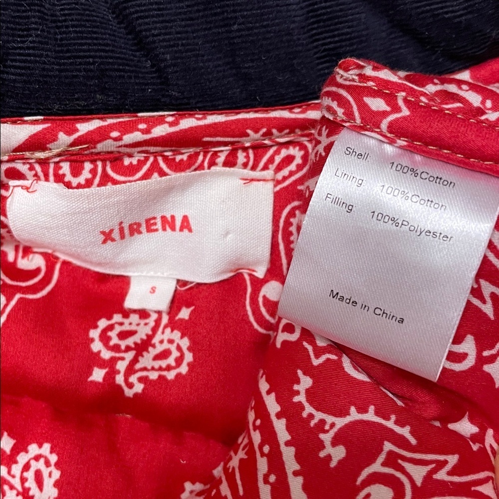 XIRENA Hunter Puffer Vest Size Small Tan Reversible Yucca Zip Up - Picture 15 of 17